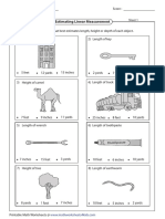 Estimating Linear Measurement: Sheet 1