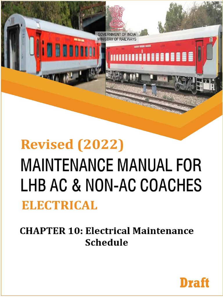 Revision of Chapter 10 Electrical Maintenance Schedule of LHB Manual (Electrical) PDF Fuse