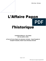 Matisson, J.M., L'affaire Papon - L'historique (F)