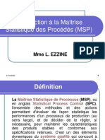 Introduction à La Maîtrise Statistique Des Procédés 