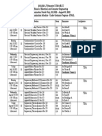 SECE Regular 2021 22 Semester II UG 2nd Year Final Exam Schedule