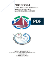 Proposal Tasyakuran Laut Nelayan Sidamukti