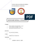 Informe de Embriologia Estenosis Mitral Congenita