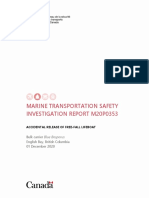 Marine Transportation Safety Investigation Report m20p0353