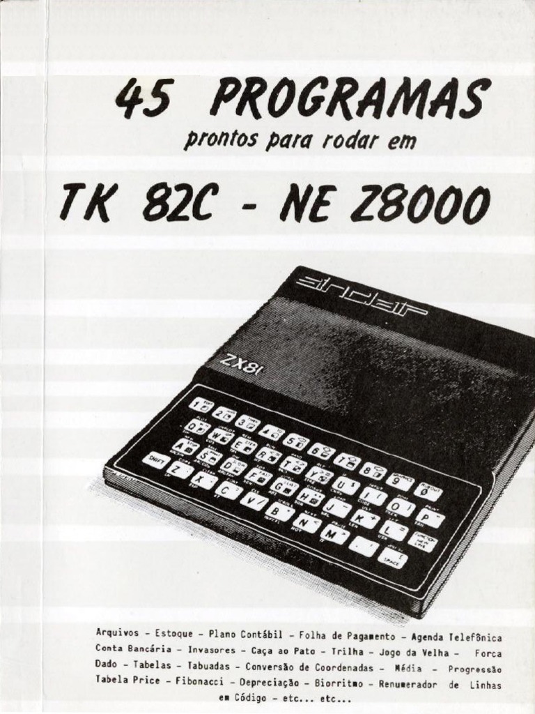 45 Programas tk82c | PDF