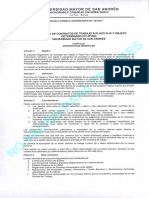 Escala Salarial Reglamento de Contratos de Trabajo A Plazo Fijo y Objeto Determinado (Ct-Pfod) Universidad Mayor de San Andres