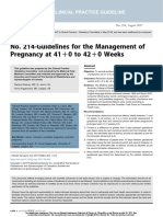 No. 214-Guidelines For The Management of Pregnancy at 41 D0 To 42D0 Weeks