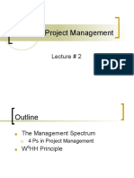 Software Project Management: Lecture # 2