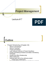 Software Project Management: Lecture # 7