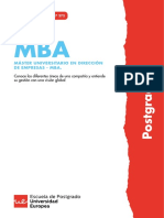 MU Direccion Empresas MBA Mayo