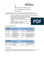 Informe Primera Semana Campeonato de Futbol