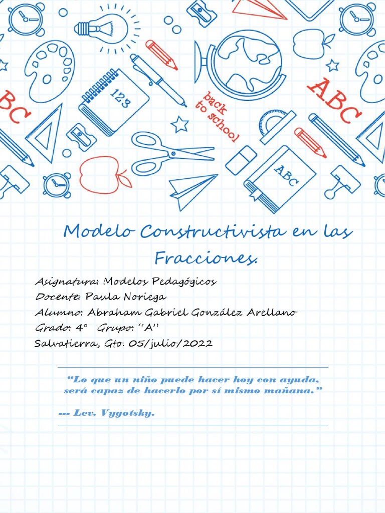 Modelo Constructivista en Fracciones | PDF | Constructivismo (filosofía ...