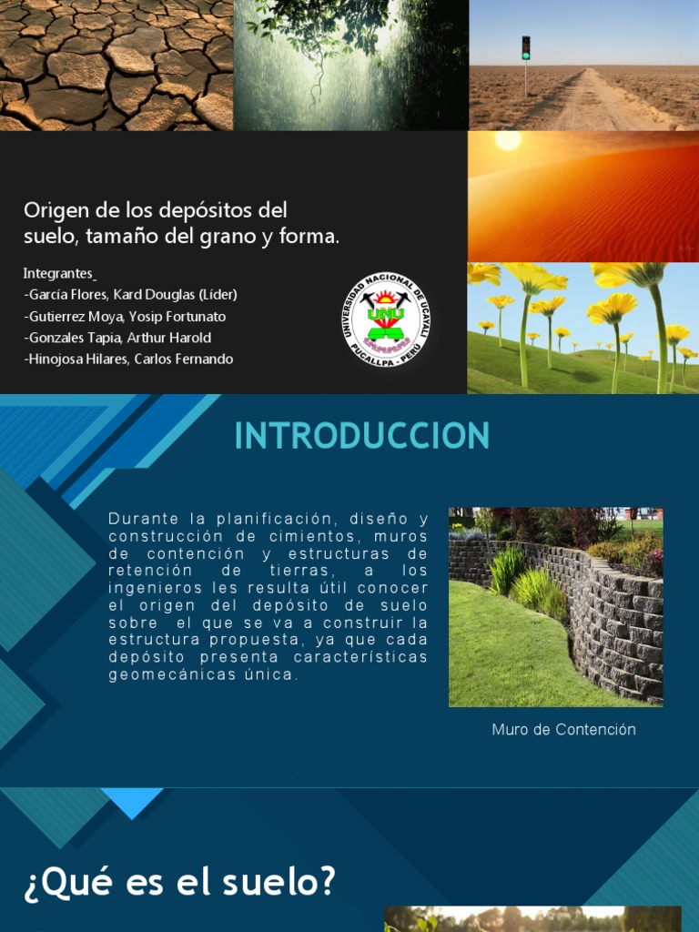 Origen Del Suelo-Diapositivas | PDF | Roca (geología) | Suelo