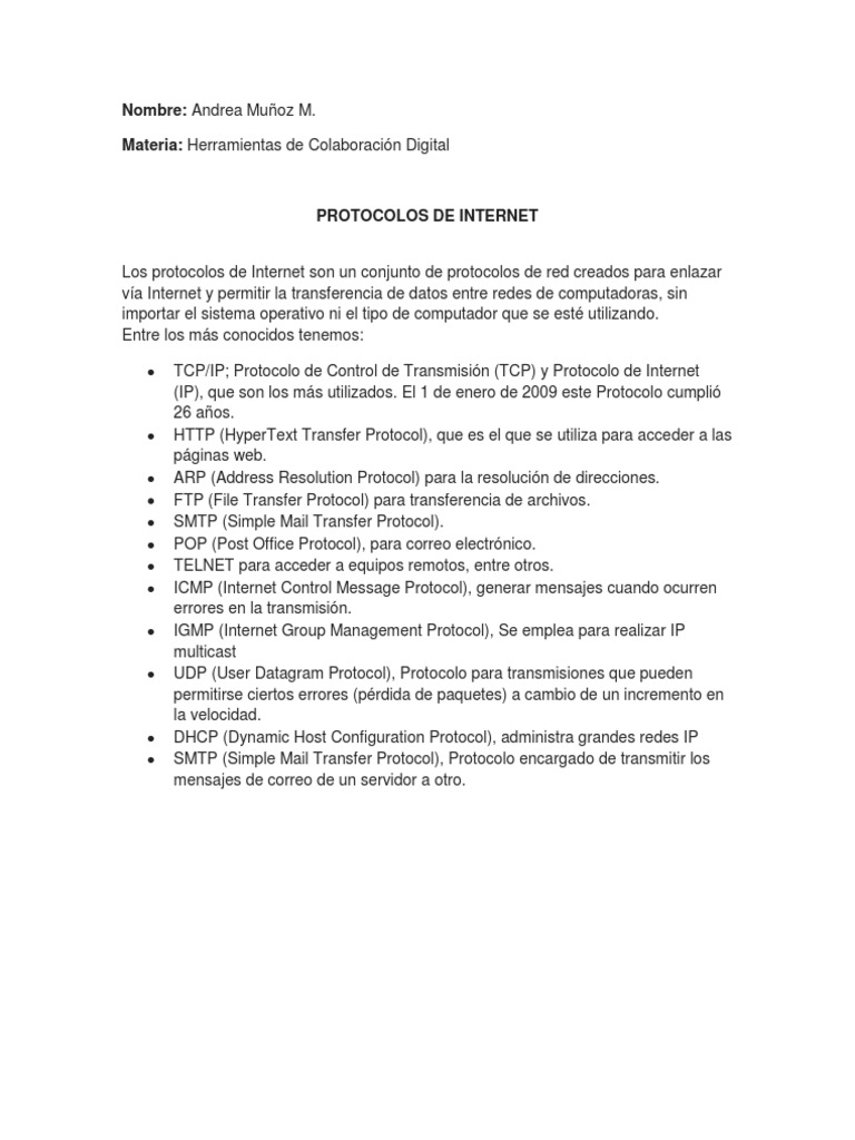 Protocolos de Internet | PDF