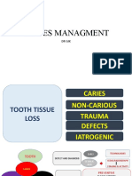CARIES MANAGEMENT AND TREATMENT PLANNING