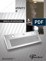 Coifa de Embutir Fischer Infinity 90cm Inox