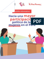 Cartilla Hacia Una Mayor Participación Politica de Las Mujeres - Gobierno Regional de Lima