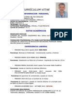 CV Jose Luis Perez Del Rio Eléctrico