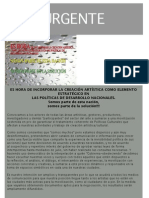 ES HORA DE INCORPORAR LA CREACIÓN ARTÍSTICA COMO ELEMENTO ESTRATÉGICO EN LAS POLÍTICAS DE DESARROLLO NACIONALES