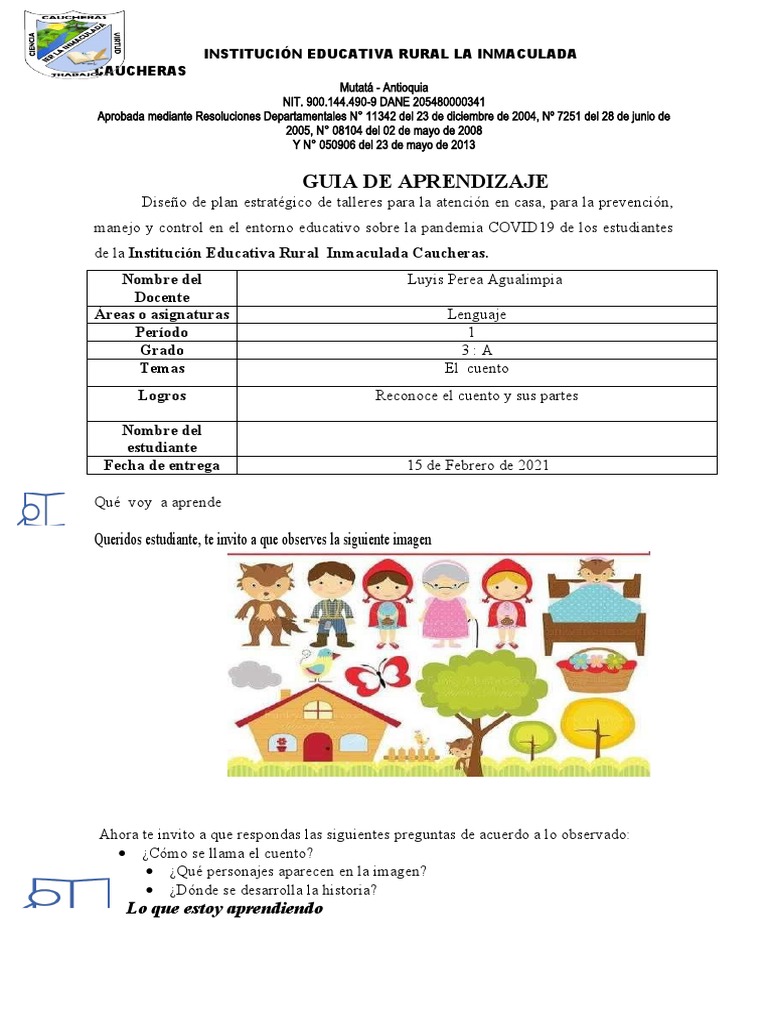 Guía de Cuentos para Tercer Grado | PDF
