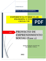 Proyecto Emprendimiento Social - Fase 2.1