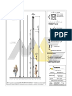 Poste Lan Cuadrado 8.00 M BS + 6 UP