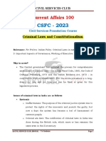 Article 100 - Criminal Laws and Constitutionalism