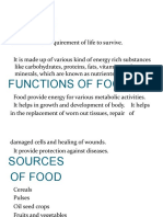 Functions of Food