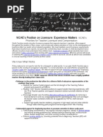 NCAE Licensure Compensation Position Statement
