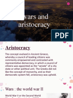 Wars and Aristocracy