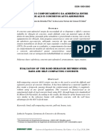 Avaliação do comportamento da aderência entre barras de aço e concretos auto-adensáveis