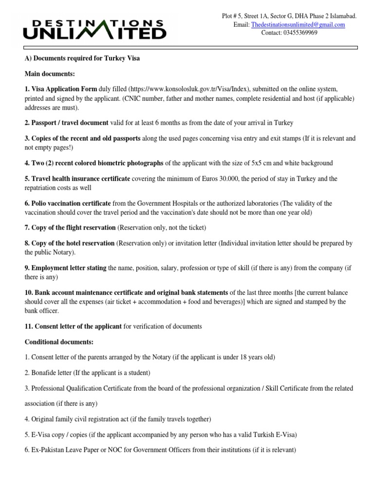 turkey visa requirements | pdf | travel visa | international law