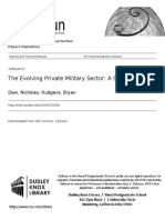 The Evolving Private Military Sector