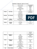 Prek Thematic Units of Study 1