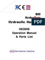 Operation Manual Parts List HK300S