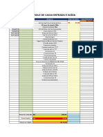 Controle de Caixa Entrada e Saída