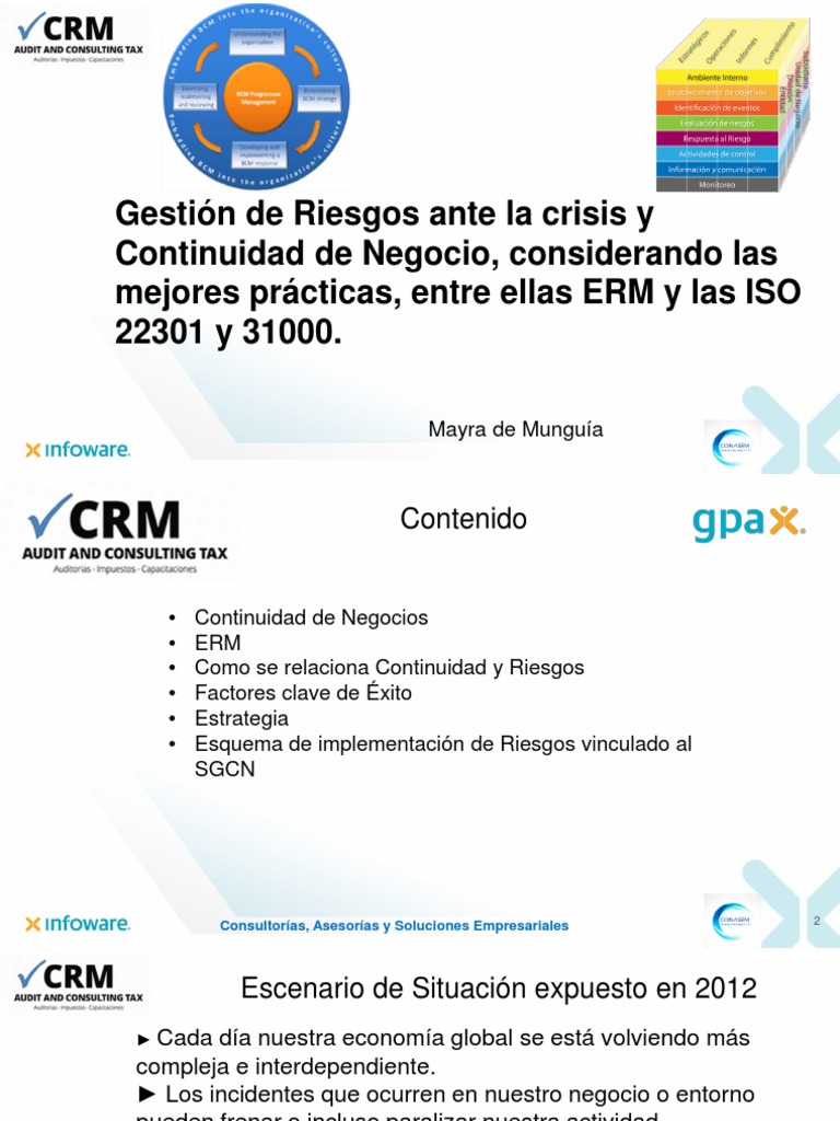Gestion de Riesgos Ante La Crisis y Continuidad de Negocios | PDF ...