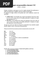 Monitoraggio Emogasanalitico in CEC