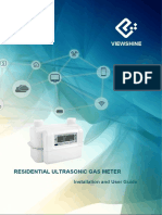 Residential ultrasonic gas meter installation and user guide