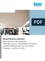 Knauf Cleaneo Acústico: absorção sonora, neutralização de odores e estética diferenciada