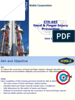 Noble Corporation: ITM-005 Hand & Finger Injury Prevention