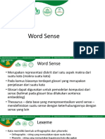 Word Sense