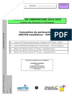 Dossier de Candidtaure-Génie Civil