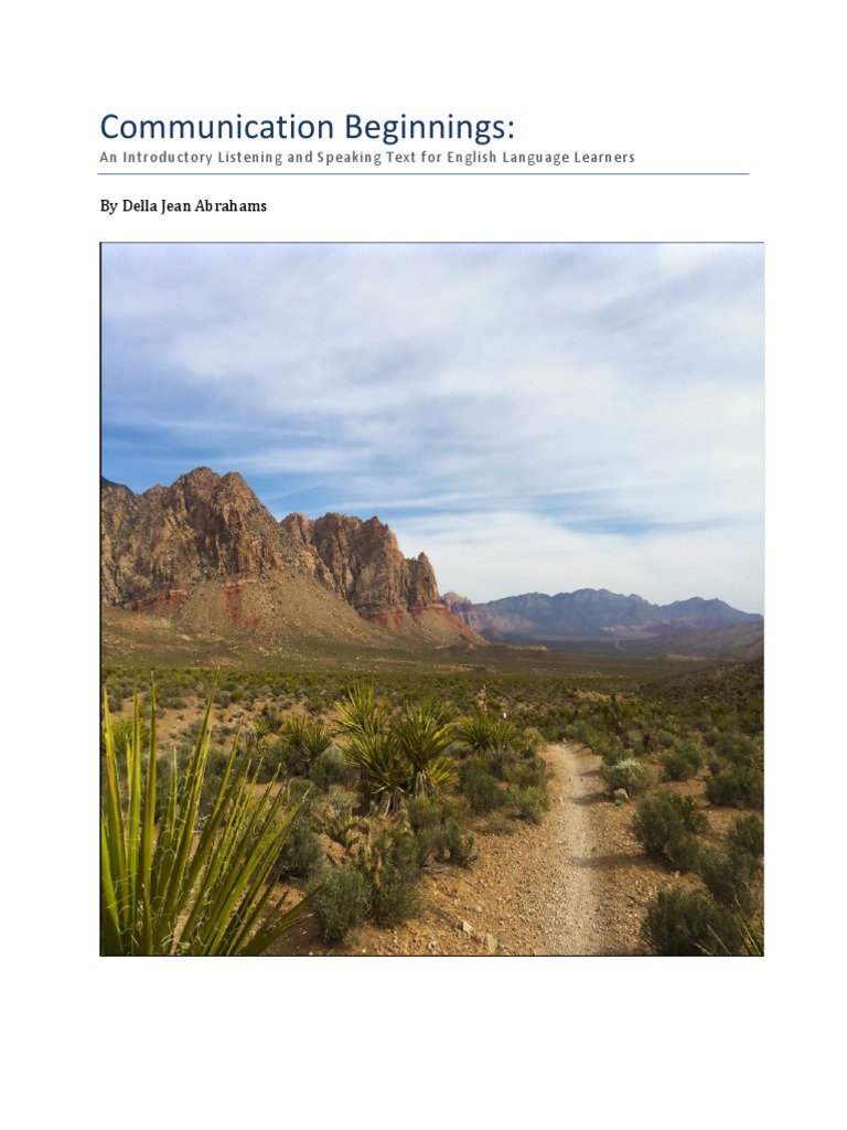 Communication Beginnings - An Introductory Listening and Speaking | PDF ...