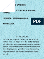 Proyecto de vida de Damaris Cueto para terminar su carrera en Seguridad y Salud en el Trabajo