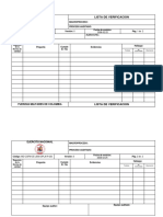 Formato Lista de Verificación