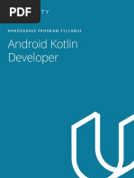 Android Kotlin Developer: Nanodegree Program Syllabus