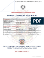 U.P. State Universities Common Syllabus for Physical Education