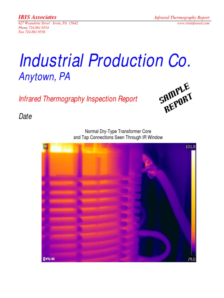 Infrared Thermography Inspection Report | PDF | Infrared | Thermography