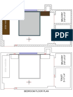 Bedroom Floor Plan: A D C B